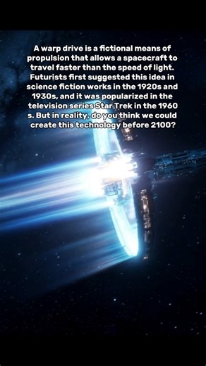 Can we actually develop Warp drive soon? #reelsfypシ #space #warpdrive | Future Worlds