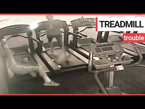 Hilarious video shows hapless man falling off a treadmill! | SWNS