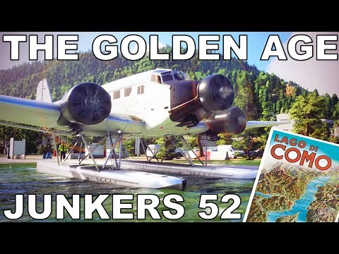 The Golden Age | Junkers Ju 52 | Lake Como Tour | Full Flight Review | Microsoft Flight Simulator