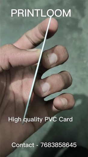 ₹8 PVC ID Cards – High Quality, Waterproof & Durable | PrintLoom | Contact: 7683858645