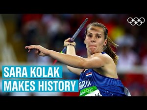 National Record! Every Sara Kolak Javelin Throw at Rio 2016!