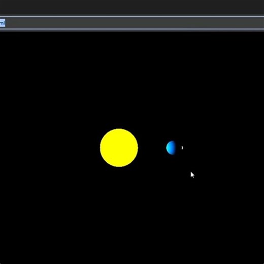 3d Graphic Solar System Using Js & Html & Css #css #html #javascript #programming #coding #shorts