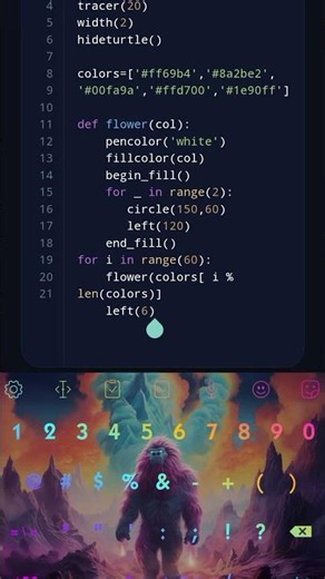 Python Drawing On My Phone 📱🔥 | Python Play App Run this yourself #python #coding