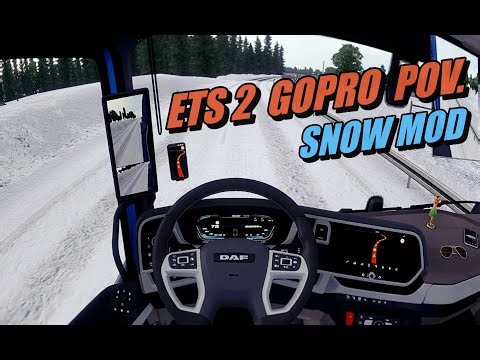 Euro Truck Simulator 2 #2. / Go Pro Pov. + Snow Mod. :)