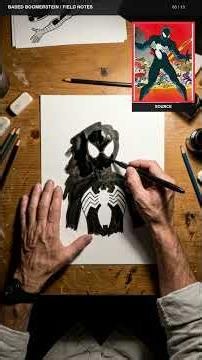 I Taught Myself to Draw Spider-Man & Venom in One Night