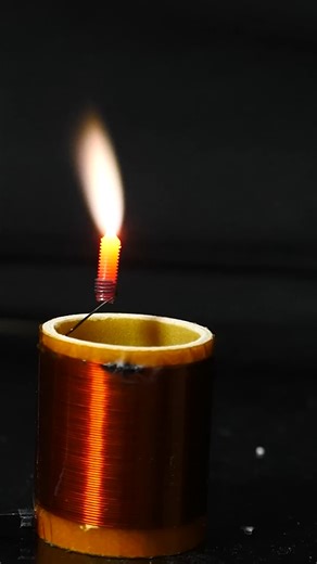 The world's hottest candle 🔥 #experiment #science #physics #candle #hot #reels | The Action Lab