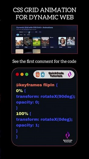 Next-Level CSS GRID ANIMATION | Dynamic Web Design with HTML, CSS & JavaScript