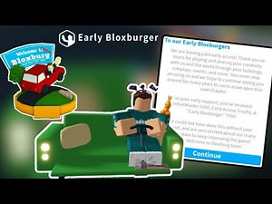 How to get the EARLY ACCESS REWARDS in BLOXBURG | ROBLOX