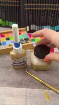 Filling My Fine Line Bottle With Kuretake Ink for Tiny Abstract Details