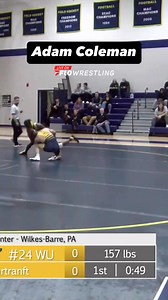 Adam Coleman (157) propelled Delaware Valley to a 29-18 win over Wilkes with this fall. #ncaawrestling | FloWrestling