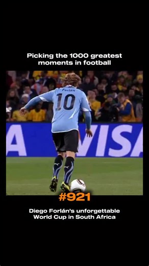 Top Football Moments on Instagram: "Diego Forlán delivered one of the most iconic individual performances in World Cup history during South Africa 2010. As Uruguay’s captain and leader, he carried his team to a stunning fourth-place finish, their best result in 40 years. Forlán scored five goals throughout the tournament, including long-range strikes and decisive finishes that defined Uruguay’s run. His goals against South Africa, Ghana, Germany, and the Netherlands showcased his power, precisio