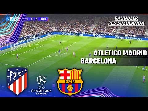 🔴Atlético Madrid vs Barcelona | UEFA Champions League | Quarter-Final | 2nd Leg | PES 21 Simulation