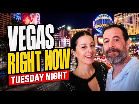 Tuesday night walk on the Las Vegas Strip- Is it crowded?