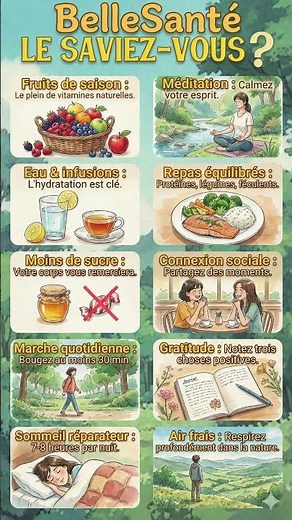 10 Habitudes Simples Pour Être en Meilleure Santé 🌿 | Belle Santé.