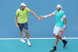 Hubert Hurkacz, John Isner join Roger Federer in exclusive club after doubles win in Miami