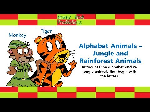 Krazy Krok Productions - Animal Alphabet - Jungle Animals