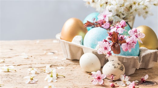 The artsy DIY that gives Dollar Tree floral egg decor a high-end upgrade