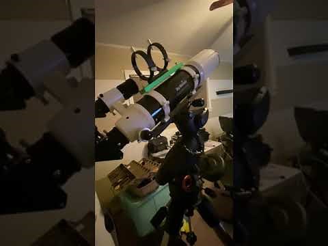 SkyWatcher EvoStar 80ED Refractor - Dovetail and Guide Scope Mounting on an Celestron AVX EQ Mount.