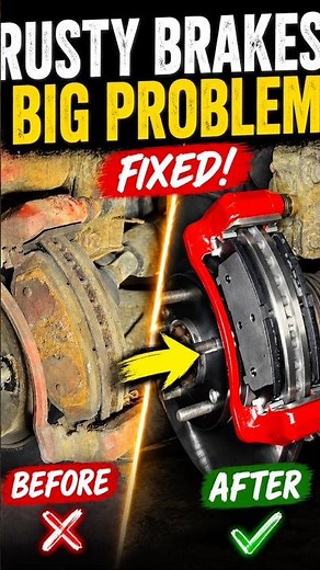Brake & Rotor Replacement BEFORE vs AFTER 🔧