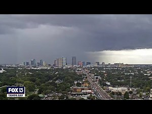 Time-lapse: Storms sweep across Tampa