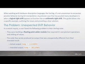 Understanding the Difference Between Logical Right Shift and Arithmetic Right Shift in Verilog