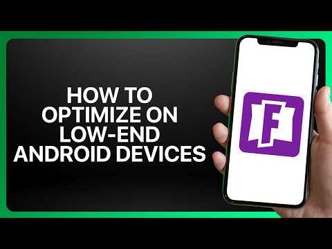 How To Optimize Fortnite Mobile On Low-End Android Devices 2026! Tutorial