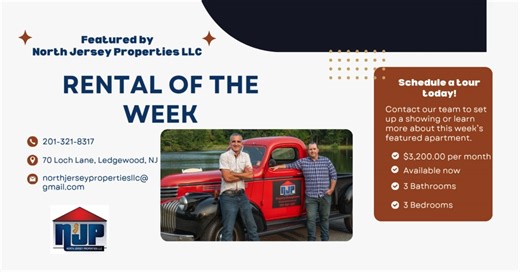 This Rental of the Week is a beautiful home that is looking for its next renter! Contact us for more details! | North Jersey Properties LLC