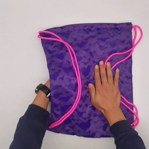 Gym Drawstring Backpack,Girls Sport Cinch Bag (Sunset Purple)