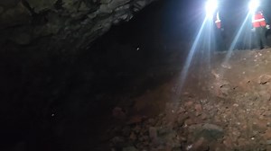 1.4K views · 39 reactions | A small team of scientists has already measured Skull Cave's magnetic properties. Now another group is coming through to create 3D maps of the same space. First, they scout the area to make sure that their new measurements will overlap with the magnetism team's data. | NASA Expeditions | Facebook