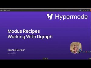 Working with Dgraph in Modus