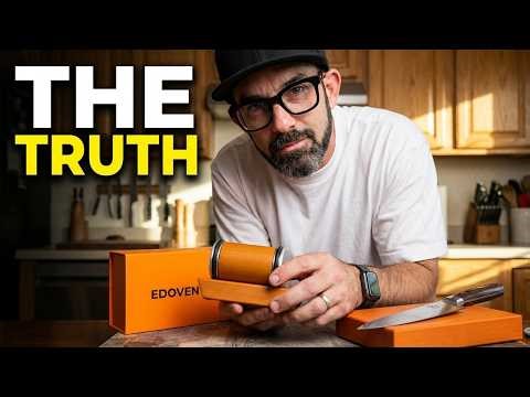 Razor Sharp Knives in 1 Minute! Edoven Premium Knife Sharpener Review