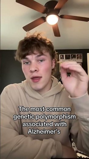 APOE E4 the most common genetic polymorphism associated with Alzheimer’s #science #genetics