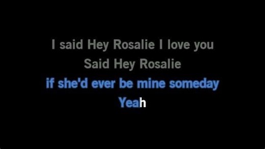 Karaoke Hey Rosalie - Micke Muster - CDG, MP4, KFN - Karaoke Version