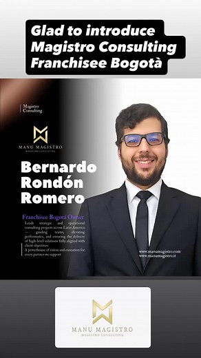 Franchisee Bogotá Owner: Leads strategic and operational consulting projects across Latin America — guiding teams, elevating performance, and ensuring the delivery of high-level solutions fully aligned with client objectives. A powerhouse of vision and execution for every partner we support #magistroconsulting #manumagistro #businessowner #automation #entrepreneurlife #franchisee | Manuela Magistro | Facebook