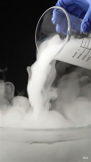 liquid nitrogen 🧪 #chemistry #science