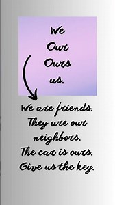 We Our Ours Us