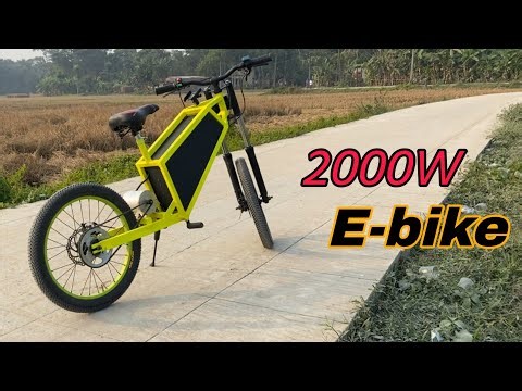 How to make diy E- Bike | used 2000w bldc motor