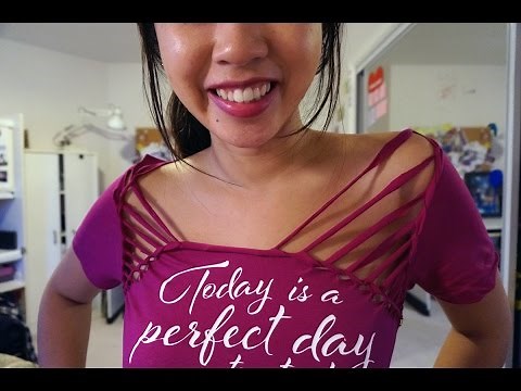 Cut Up Both Sides of T-Shirt Neckline