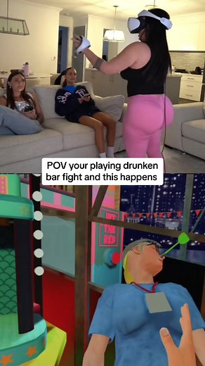 Virtual Reality Bar Fight Game Experience