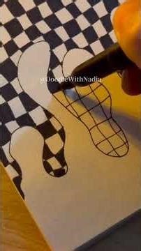 illusion Doodle Tutorial for Beginners Day 339😻 #doodlewithnadia #shorts #art #drawing #zentangles