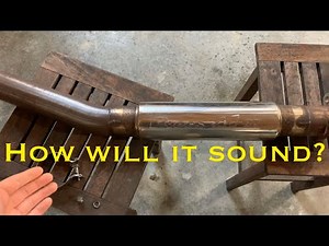 B2 Fabrication Custom Pypes M80 Muffler Installation onto A 2020 Ram 1500