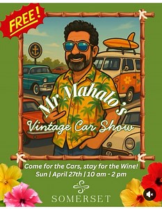 The Mr. Mahalo Vintage Car Show V at Somerset Winery, Temecula on 27th April, 2025