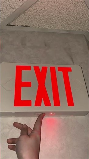 Testing a Exit sign #firealarm #exitsign