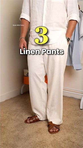 3 Best Linen Pants For Summer | #shorts
