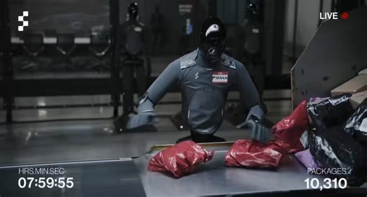 8 hours, 10,313 packages.Figure 03’s first live package sorting run.One day, the package you receive might just come from these hardworking humanoid robots.