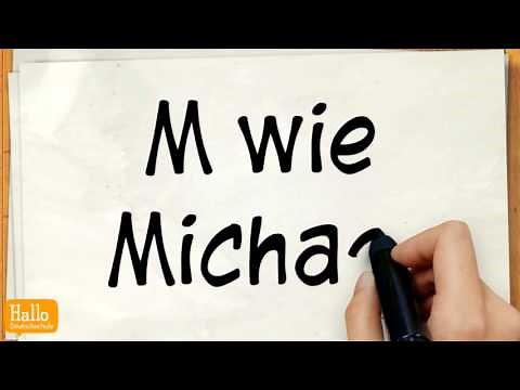 Deutsch lernen / das deutsche Alphabet / Aussprache / buchstabieren / Lektion 1