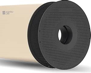 High-Temp Reusable Split Spool for Bambu Lab AMS – Matte Gray-Black, Heat Resistant ≤90°C, Compatible with X1/P1/A1