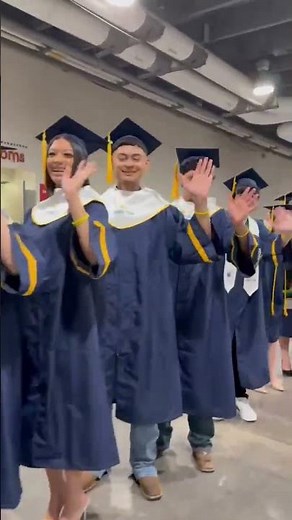 Wave your hands! #wearehcc #collegegraduation #commencement #houstoncitycollege #hccgrad2026