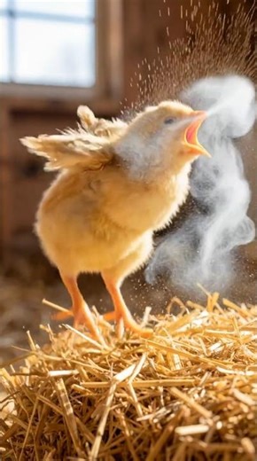 Why Is This Chick’s Sneeze So Explosive? #shorts #chick #sneeze