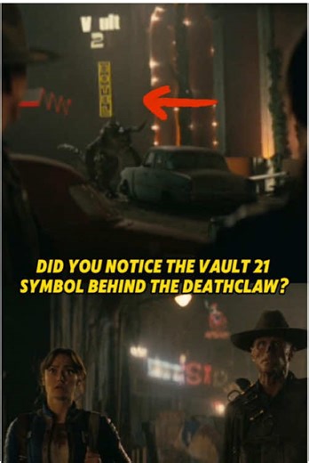 Did you notice the Vault 21 sign behind the Deathclaw?The Deathclaws in the show likely didn’t come from Quarry Junction. They were intentionally placed there by the Enclave.#fallout #tvseries #falloutseason2 #fyp fallout s2e5